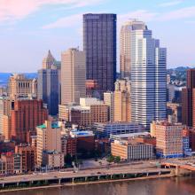 Skyline de la ciudad de Pittsburgh.