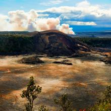 Volcán Kilaua en la Gran Isla de Hawái