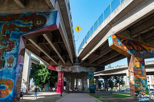 Turismo sostenible: diversidad. Murales de Chicano Park, San Diego