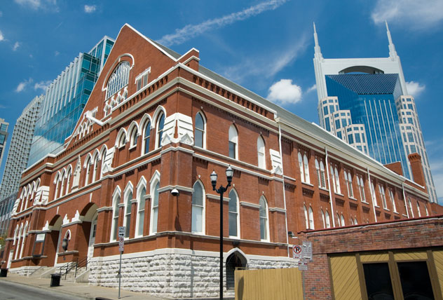 Edificio del auditorio Ryman.© Dave Newman/Shutterstock