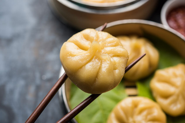 Momos tradicionales de Nepal. © Indian Food Images/Shutterstock