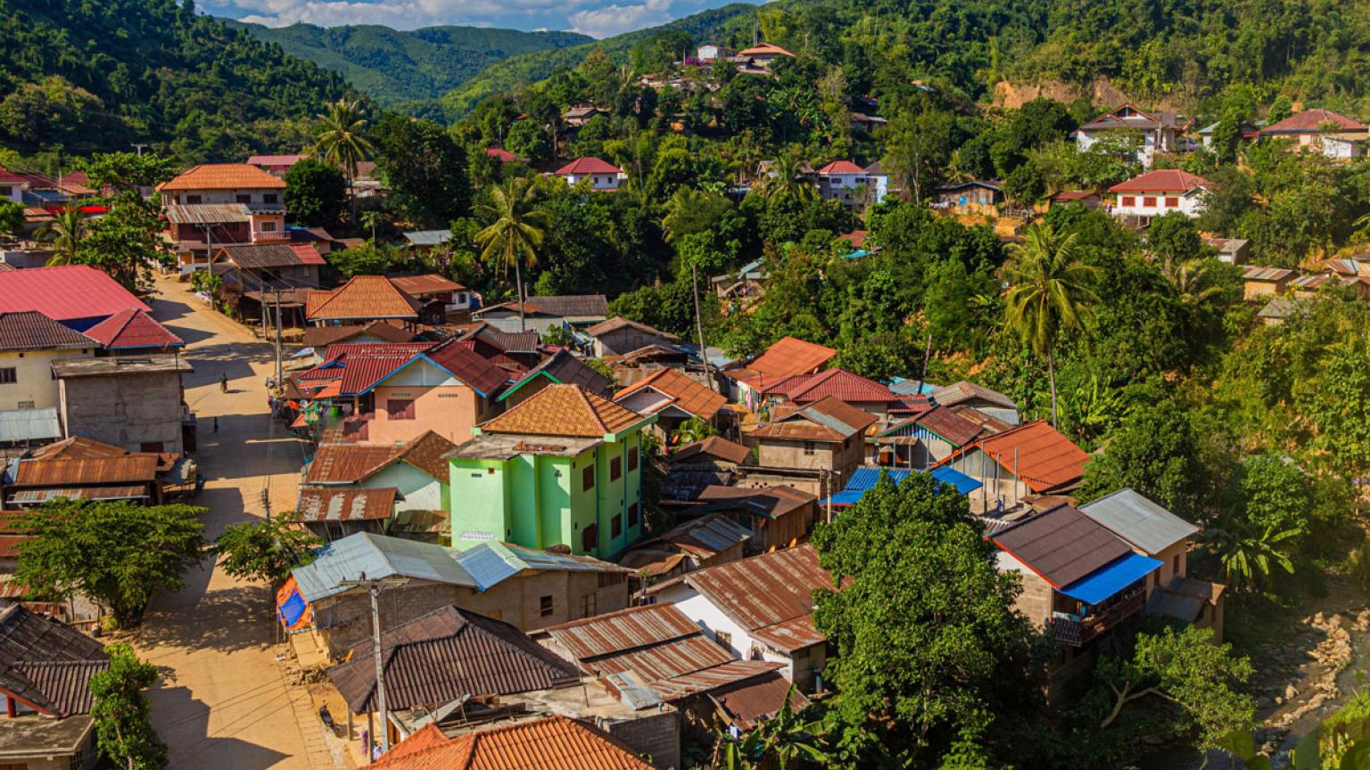 Ciudad de Naxay, en la provincia de Phongsali.
