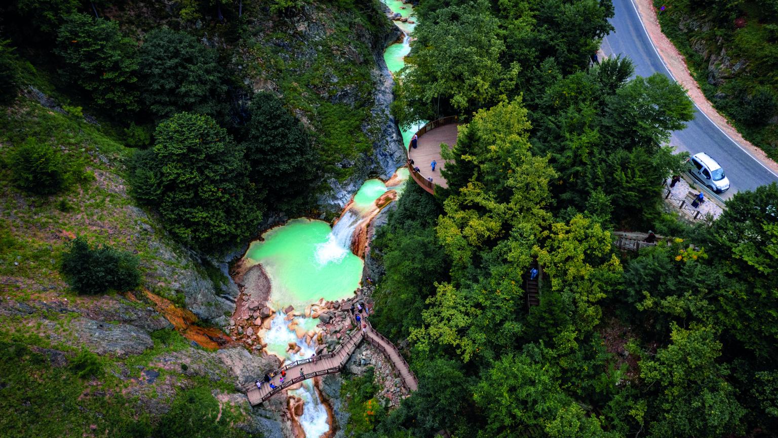 El llamado Mavi Göl (lago Azul) de Giresun.
