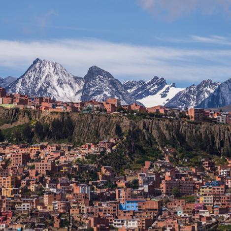 Cordillera Real al norte de La Paz, Bolivia