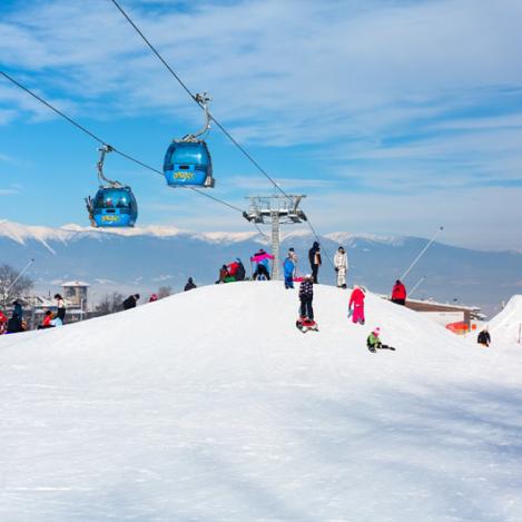 Pistas de esquí de Bansko, montes Pirin, Bulgaria