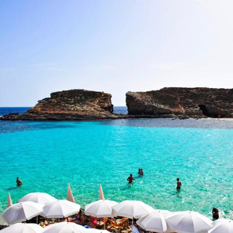 Laguna Azul, isla de Comino, Malta