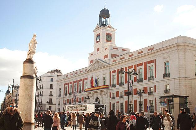 Puerta del Sol de Madrid, España