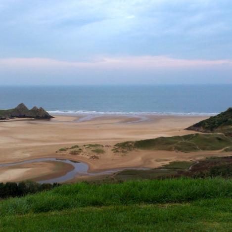 Playas de Gower, Wales Coast Path, Gales