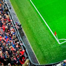 Campo de futbol en Liverpool, Reino Unido.