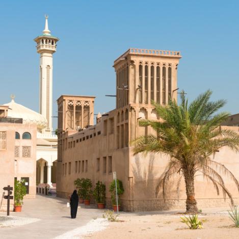 Barrio histórico de Al Fahidi, Dubái, Emiratos Árabes Unidos