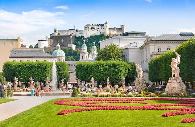 Salzburgo y la música: jardines de Schloss Mirabell