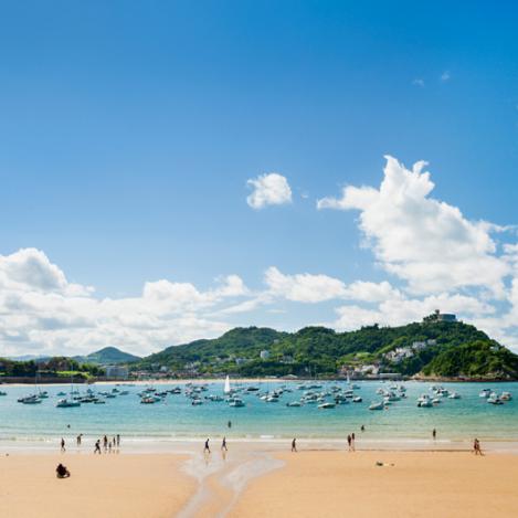 Playa de la Concha, San Sebastián, País Vasco, España