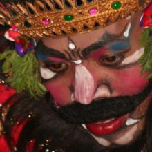 Representación de una danza balinesa, Bali, Indonesia