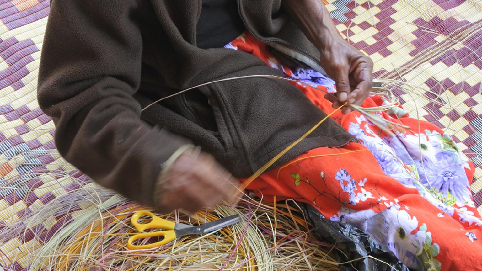 Tejer, arte aborigen de Australia
