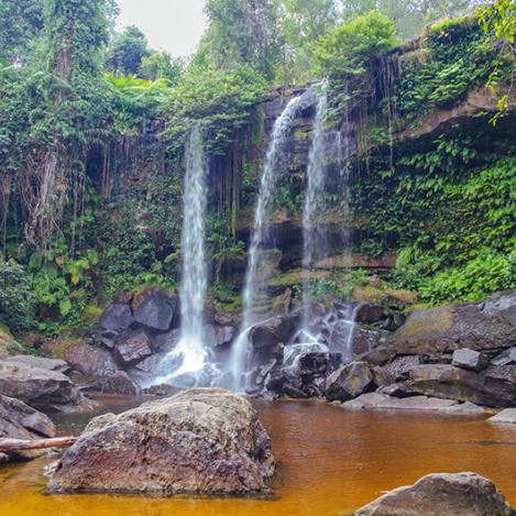 La montaña sagrada de Mahendraparvata, Siem Reap, Camboya