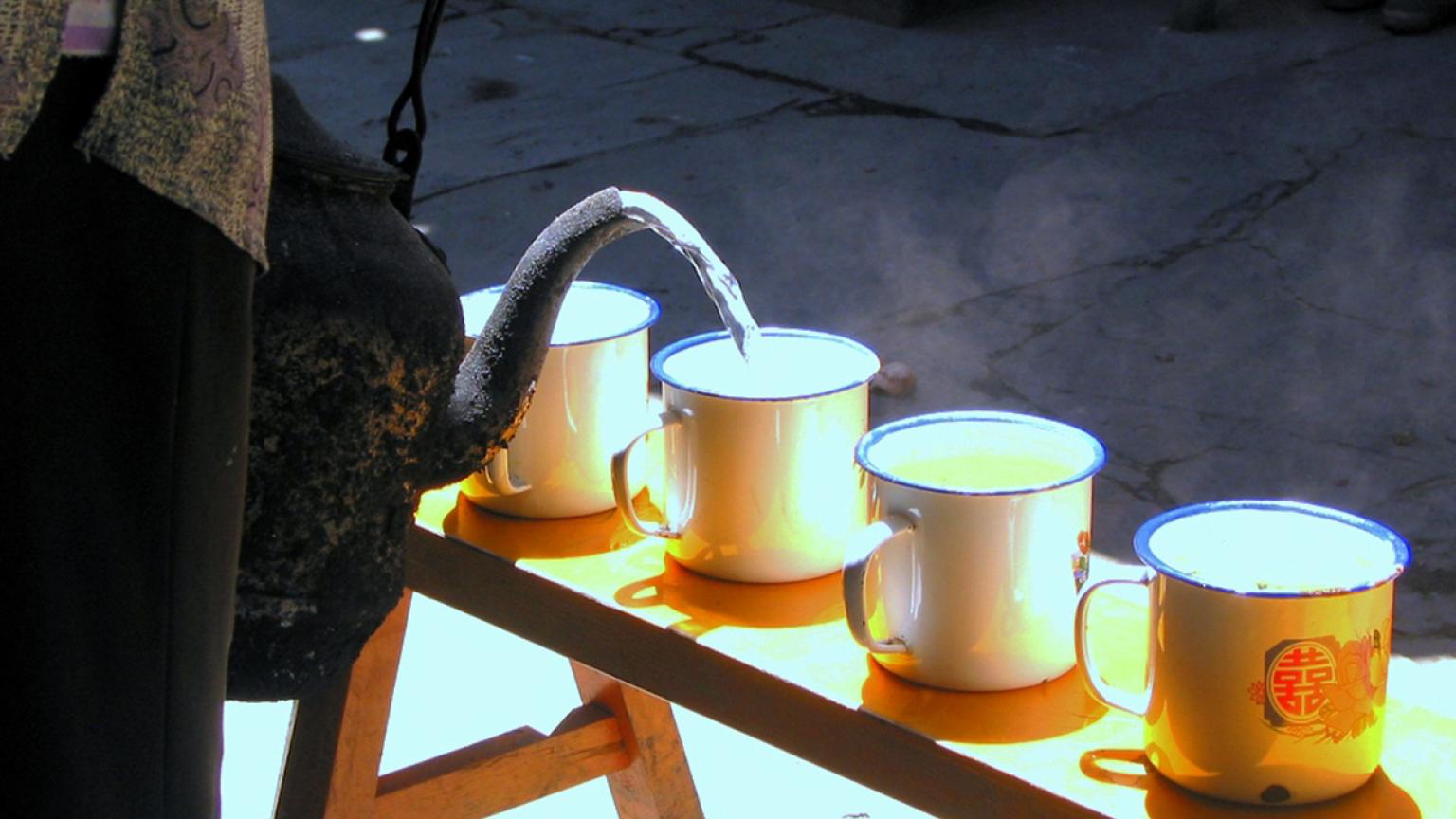 Té, China