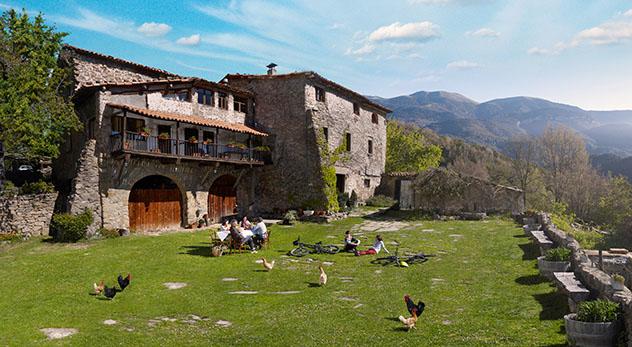 Cataluña interior del norte: masía La Canal de Gombrèn 