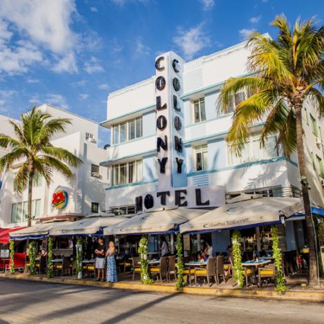 Art Deco Historic District, Ocean Drive, South Beach, Miami, Florida, EE UU