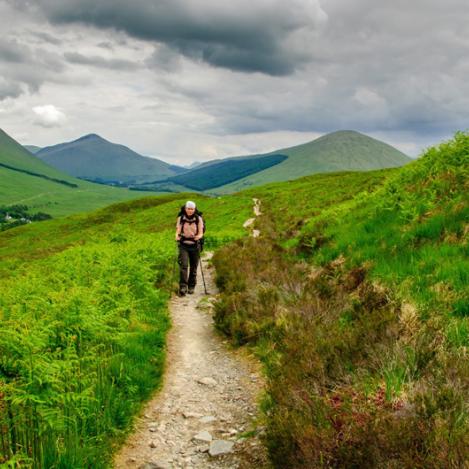 Senderismo porla West Highland Way, Escocia