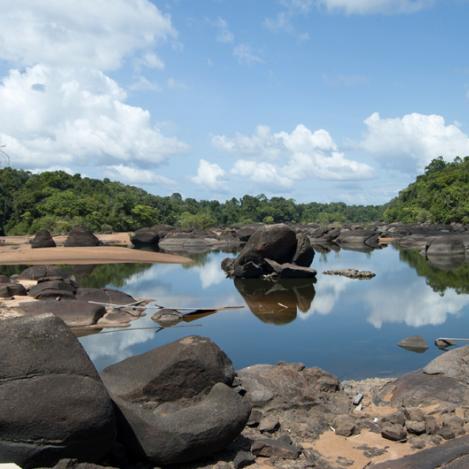 Río Coppename, Raleighvallen, Surinam