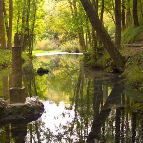 Nacimiento del río Ebro, Fontibre, Reinosa, Cantabria, España