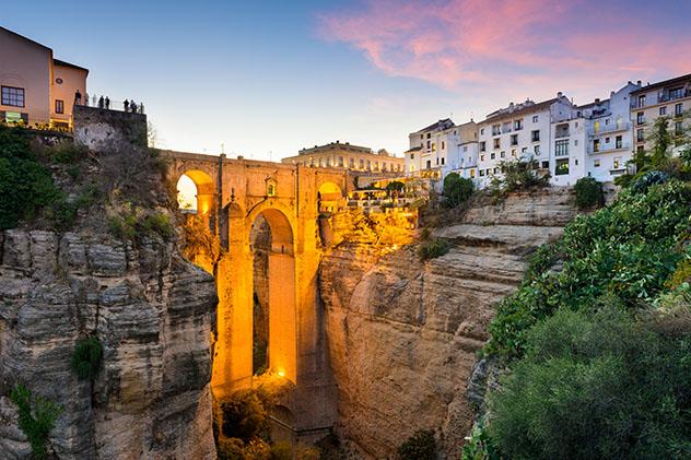 Ronda, Málaga, pueblo blanco de Andalucía, España