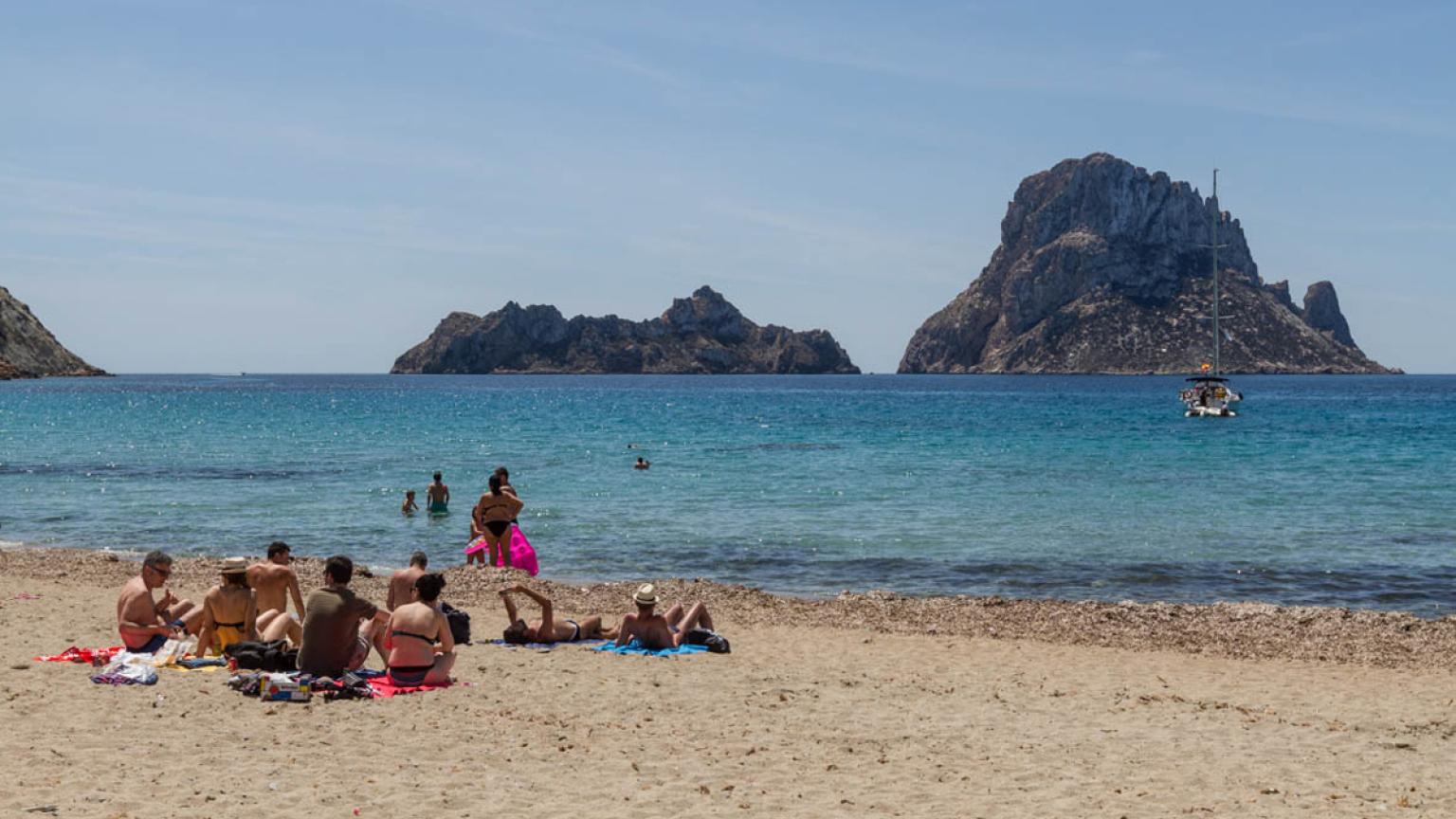 Cala d'Hort, Reserva Natural des Vedrà i Es Vedranell, Ibiza, Islas Baleares, España
