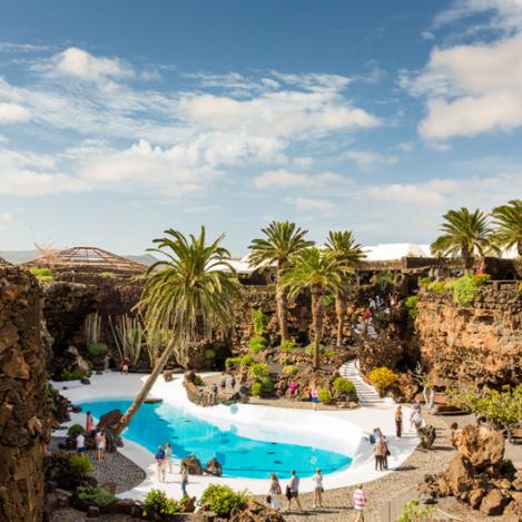 Jameos del Agua, arquitectura de César Manrique, Lanzarote, Canarias, España