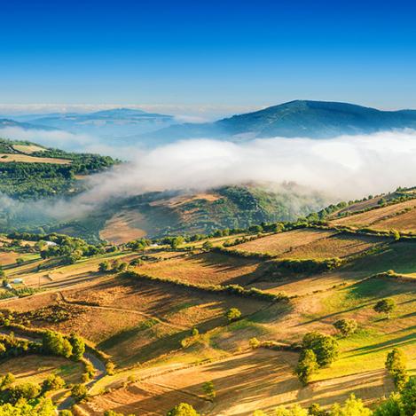 Lugo interior y Ribeira Sacra, Galicia, España