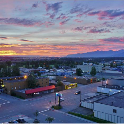 La vida nocturna de Anchorage, Alaska, EE UU