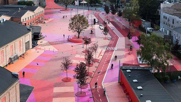 El parque Superkilen, Nørrebro, Copenhague, Dinamarca © Iwan Baan / Copenhagen Media Center