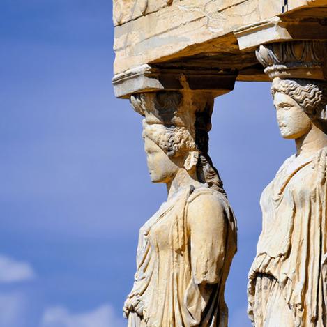Cariátidas, Acrópolis, Atenas, Grecia