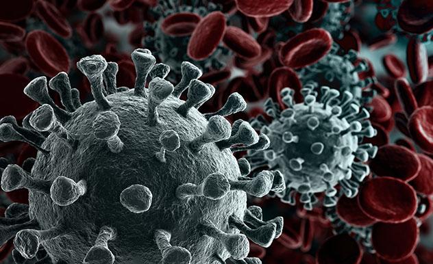 Imagen renderizada del virus: consejos para viajar