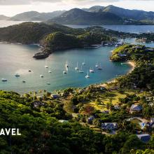 Turismo sostenible: Vistas del English Harbor, Antigua