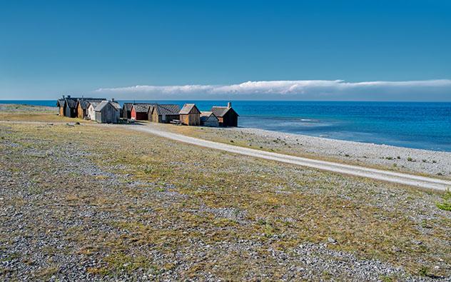 Paisaje de Gotland, Suecia: película Fresas salvajes