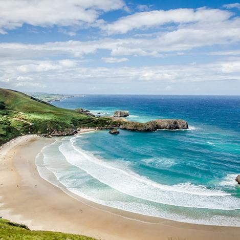 Playa de Torimbia, Asturias, España