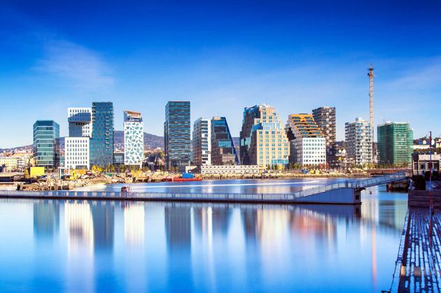Los 12 edificios del Barcode de Bjørvika, Oslo, Noruega © Baiaz /Getty Images