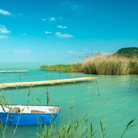 Orilla septentrional del lago Balatón, Hungría