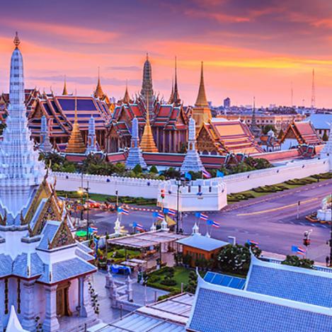 Wat Phra Kaew y el Gran Palacio, Bangkok, Tailandia