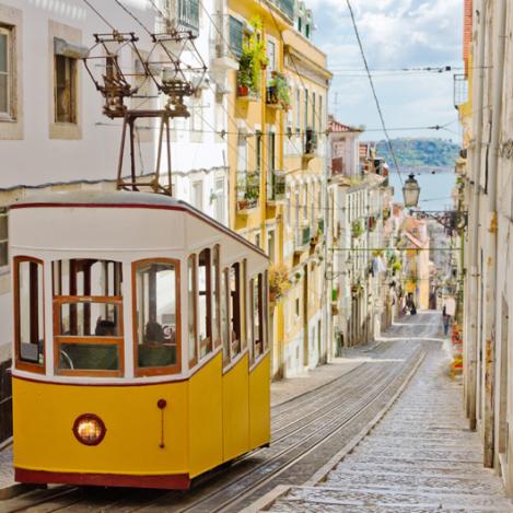 El tranvía 28, Lisboa, Portugal