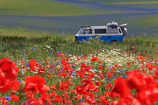 Viajar en furgoneta. Kostrzyn, Polonia