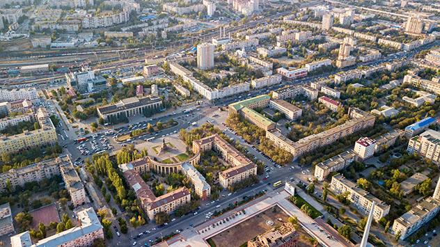 Panorámica aérea de Volgogrado, Rusia © Maykova Galina / Shutterstock