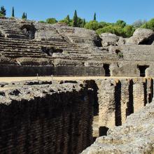 Anfiteatro romano de Itálica, Sevilla, Andalucía, España