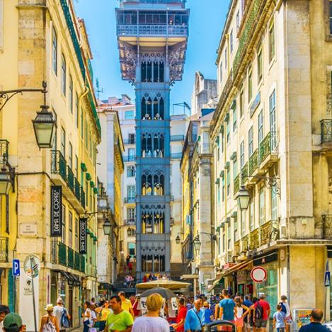 Elevador de Santa Justa, Lisboa, Portugal