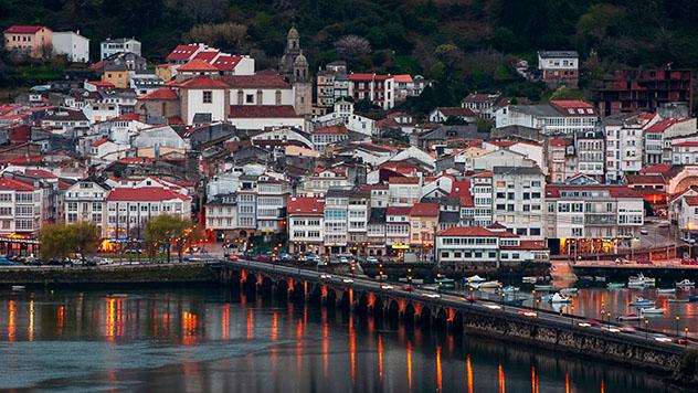 Pontedeume, paisaje de la ruta por la costa de Galicia