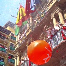 'Chupinazo', Pamplona, Navarra, España