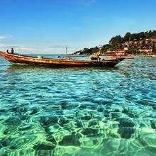 Las aguas cristalinas de Koh Phangan, Tailandia