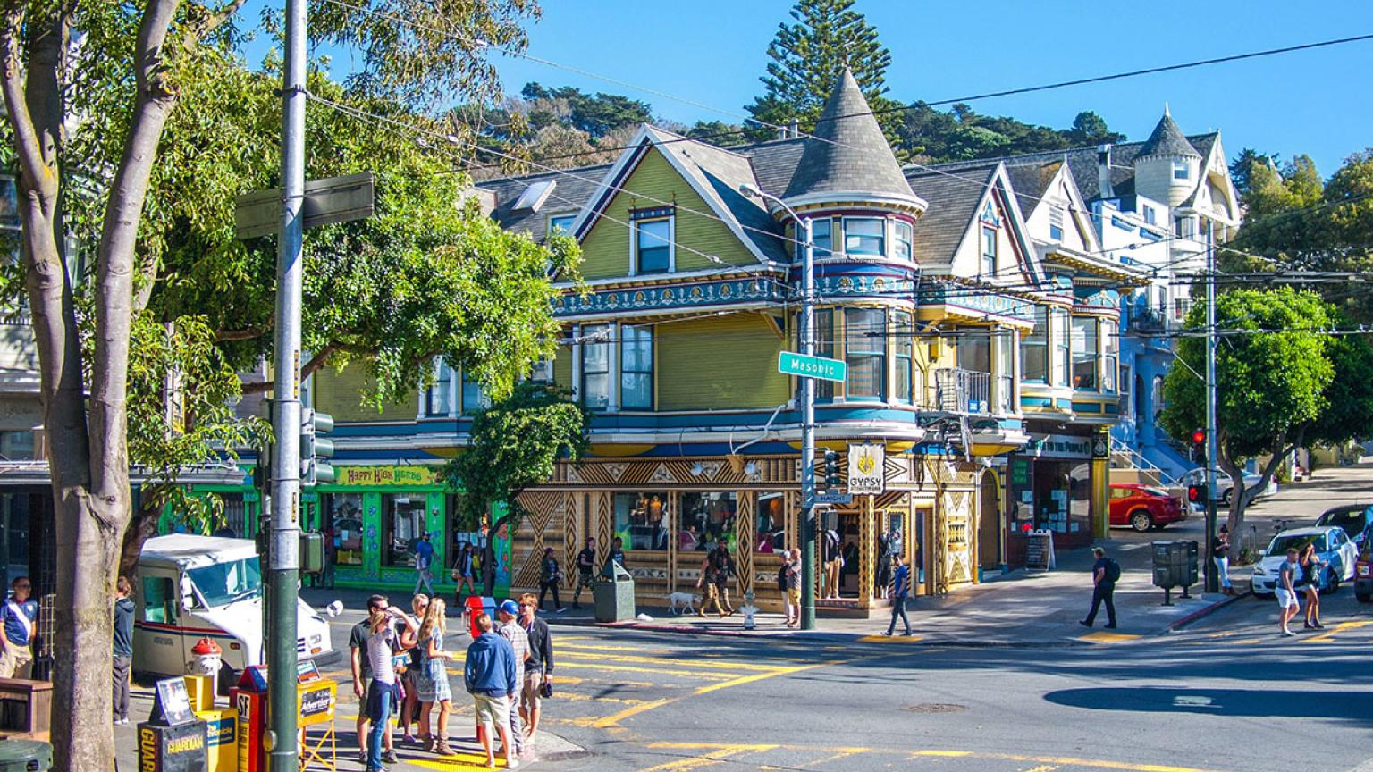 Haight-Ashbury, uno de los barrios de San Francisco, EE UU