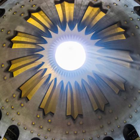 Cúpula de la iglesia del Santo Sepulcro, Jerusalén, Israel