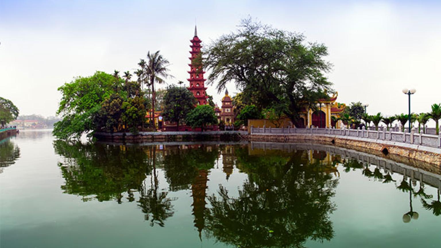 Tran Quoc Pagoda en Hanói, Vietnam